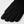 Black Hestra knit glove with ribbed cuff