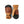 Hestra leather mittens in black and brown color block design