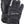 Hestra black leather ski racing gloves with padded knuckles and wrist strap