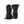 Hestra black insulated mittens with textured palms and adjustable wrist cuffs