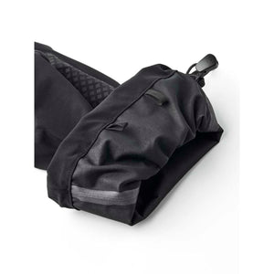 Hestra black glove cuff with adjustable drawstring closure