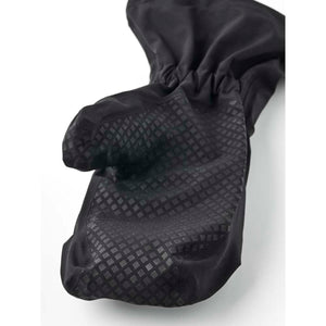 Hestra black mitten with textured grip palm