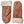 Brown suede mittens with cream shearling cuffs
