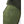 Close up of olive green Hestra suede mitten with shearling cuff