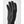Black cycling glove with silicone grip dots on fingers