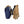 Hestra blue and tan cycling gloves showing front and back views