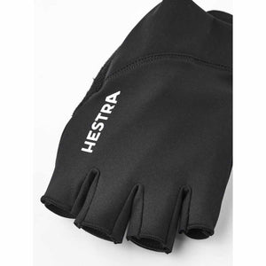 Black Hestra fingerless cycling glove