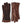 Hestra brown leather and knit gloves