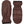 Hestra brown leather mittens with ribbed cuffs