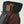 Brown and black leather glove cuff with velcro strap