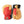 Hestra three finger ski mittens in red and tan leather with black wrist straps