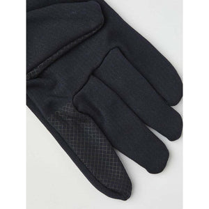 Hestra black glove with textured grip detail on the palm
