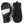 Hestra black and white insulated mittens with adjustable wrist straps