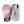 Hestra pink and grey children mittens with black velcro wrist straps