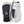 Hestra white and navy leather ski mittens with carabiner attachment