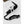 Hestra white leather glove cuff with attached carabiner and branded wrist strap