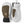 Hestra white and brown leather ski mittens with Hestra logo patch