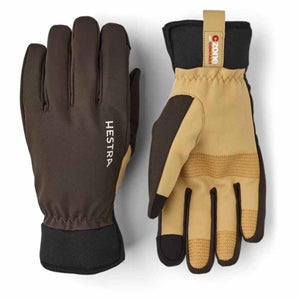 Hestra brown and tan CZone contact gloves