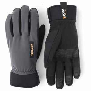 Hestra grey and black CZone Contact gloves