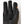 Hestra black leather glove palm detail