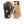 Hestra black and tan winter gloves with velcro wrist straps