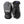 Hestra GSL Comp Vertical Cut black leather three finger ski gloves