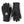 Hestra black fleece gloves with Gore-Tex Infinium branding and textured grip palm