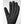 Hestra black glove with textured grip pattern on palm and fingers