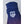 Blue Hestra glove cuff with white brand logo