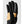Hestra black glove with tan leather palm patch and textured grip detail on index finger