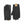 Hestra black athletic gloves with textured grip palms and tan pull tabs