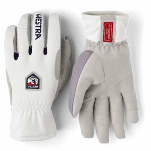 Hestra white and grey Gore Windstopper gloves