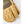 Hestra tan leather and dark grey fabric glove with padded knuckle protection