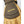 Hestra tan leather glove with dark grey textured fabric panel and embroidered logo