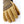 Hestra tan leather and brown fabric glove back view