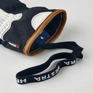 Hestra glove cuff with wrist strap and CZone branding