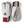 Hestra three finger ski gloves in white and grey with red accents and Gore-Tex Infinium branding