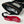 Black Hestra mitten with grey fleece lining and red wrist strap