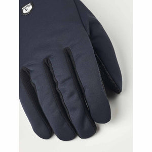 Navy blue Hestra glove with black trim