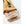 Tan Hestra leather glove with a ribbed knit cuff and carabiner attachment
