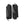 Hestra black leather gloves with ribbed cuffs and carabiner clips