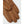Hestra brown leather gloves with perforated detailing