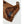 Hestra brown leather glove cuff with snap button closure and Viska size 7 label