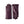 Hestra purple leather gloves shown from front and back views