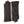 Pair of dark brown leather gloves with gathered wrist detail