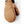 Tan leather Hestra mitten with black wrist cuff