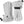 Hestra light grey insulated ski gloves with adjustable wrist straps and logo patch