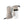 Hestra beige and white winter mittens with adjustable wrist straps and carabiner