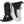 Hestra black and white winter mittens with adjustable wrist strap and carabiner