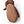Brown Hestra suede mitten with faux fur cuff